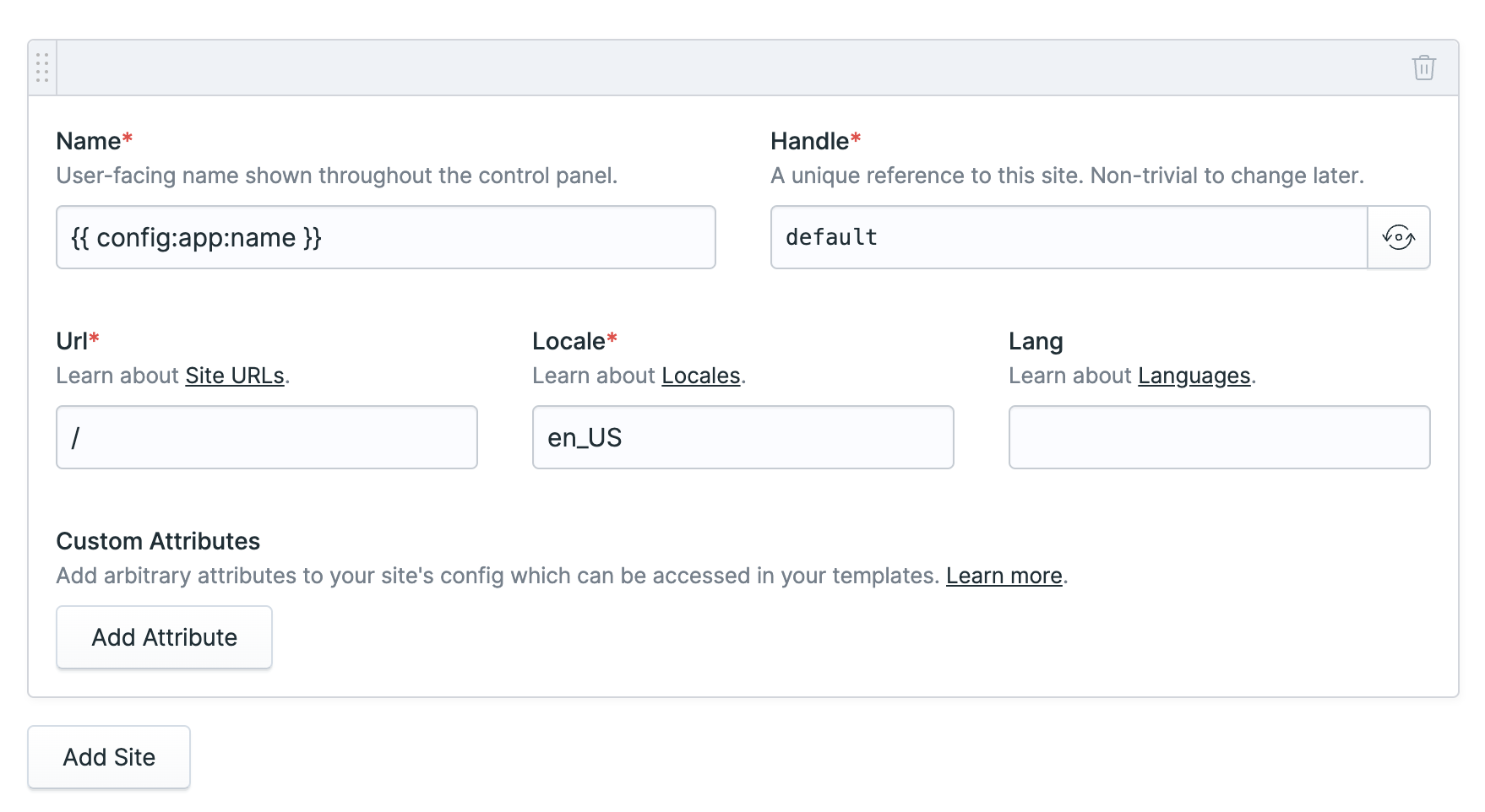 Site Configurator