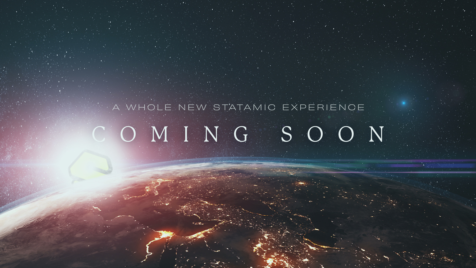 Statamic redesign teaser image showing the new logo